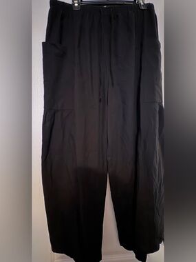 Black bohemian wide-leg Pants
